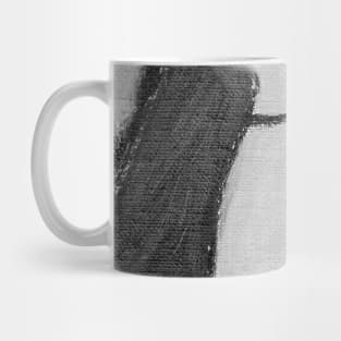 Gray Black White Abstract Art Mug